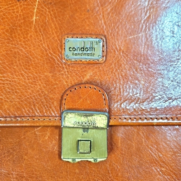 Condotti 100% Leather Handmade Briefcase - Picture 2 of 10